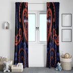 Aotearoa Whakatohea Window Curtain Maori Tribal Pattern
