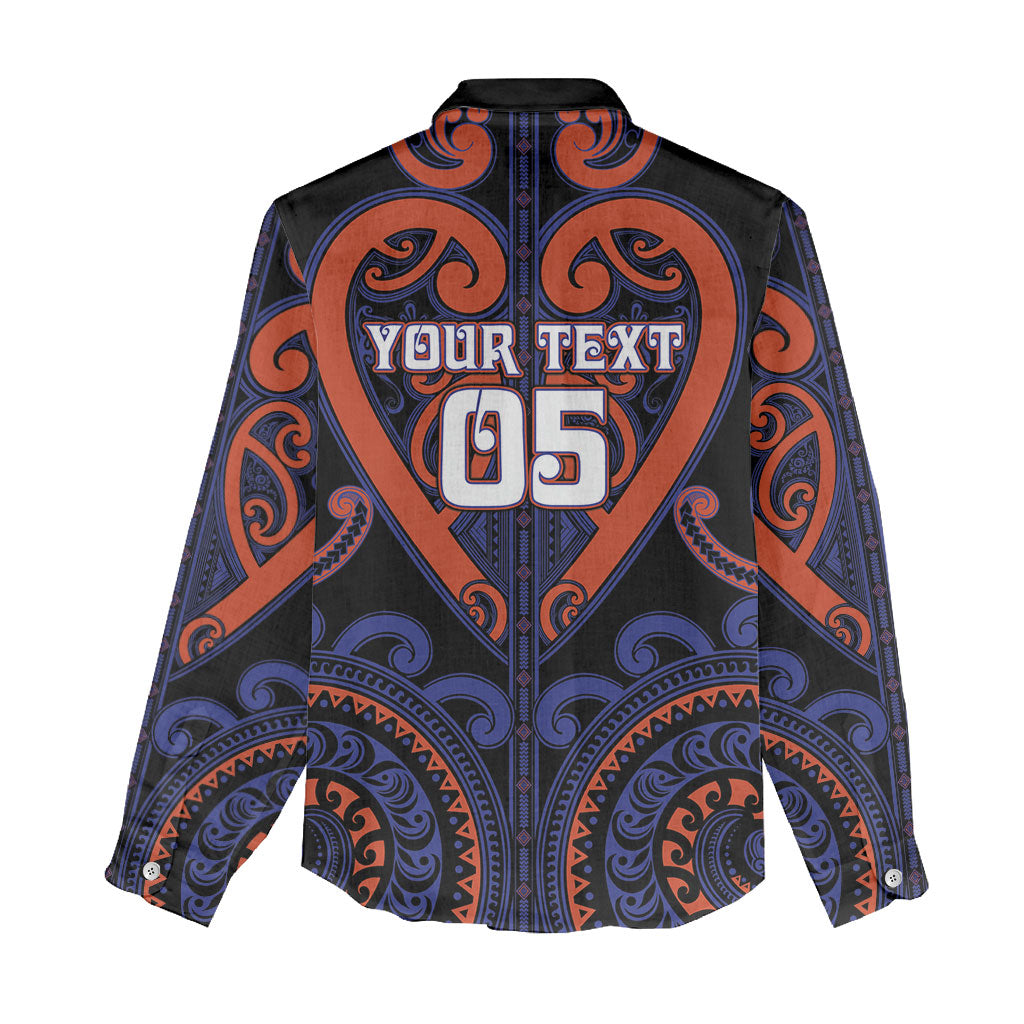 Custom Aotearoa Whakatohea Women Casual Shirt Maori Tribal Pattern