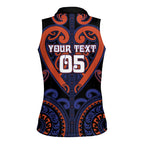 Custom Aotearoa Whakatohea Women Sleeveless Polo Shirt Maori Tribal Pattern