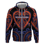 Custom Aotearoa Whakatohea Zip Hoodie Maori Tribal Pattern