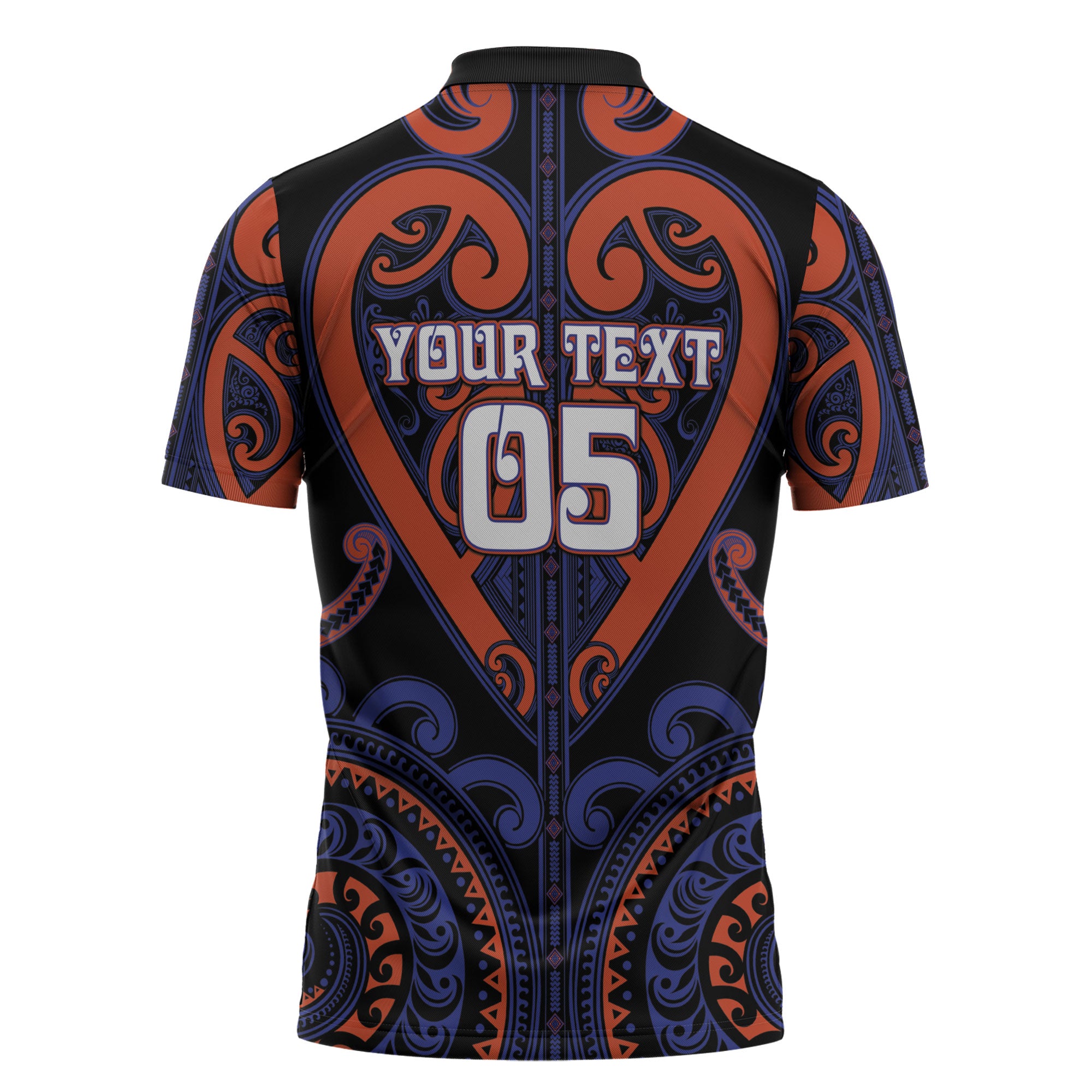 Custom Aotearoa Whakatohea Zipper Polo Shirt Maori Tribal Pattern