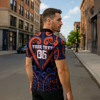 Custom Aotearoa Whakatohea Zipper Polo Shirt Maori Tribal Pattern