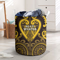 Aotearoa Ngati Whatua Laundry Basket Maori Tribal Pattern