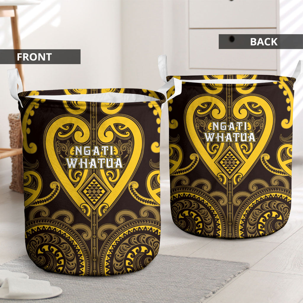 Aotearoa Ngati Whatua Laundry Basket Maori Tribal Pattern