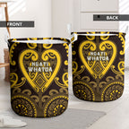 Aotearoa Ngati Whatua Laundry Basket Maori Tribal Pattern