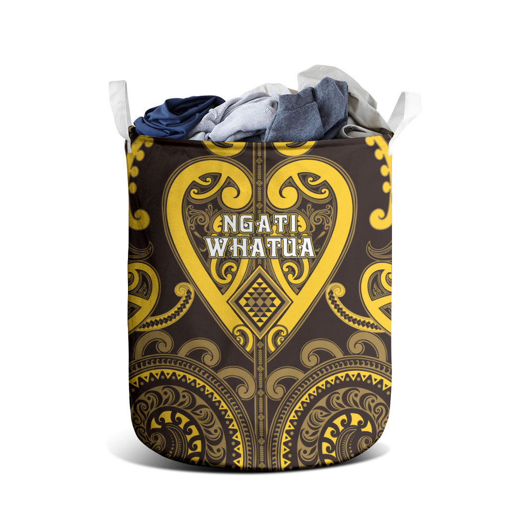 Aotearoa Ngati Whatua Laundry Basket Maori Tribal Pattern