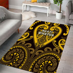 Aotearoa Ngati Whatua Area Rug Maori Tribal Pattern