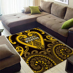 Aotearoa Ngati Whatua Area Rug Maori Tribal Pattern
