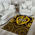Aotearoa Ngati Whatua Area Rug Maori Tribal Pattern