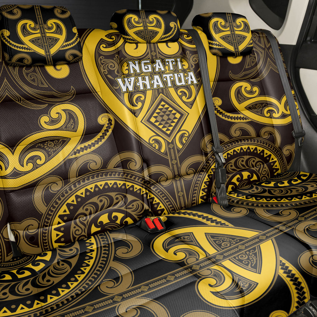 Aotearoa Ngati Whatua Back Car Seat Cover Maori Tribal Pattern