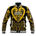 Custom Aotearoa Ngati Whatua Baseball Jacket Maori Tribal Pattern