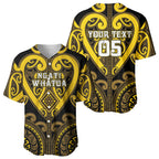 Custom Aotearoa Ngati Whatua Baseball Jersey Maori Tribal Pattern