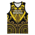 Custom Aotearoa Ngati Whatua Basketball Jersey Maori Tribal Pattern