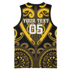 Custom Aotearoa Ngati Whatua Basketball Jersey Maori Tribal Pattern