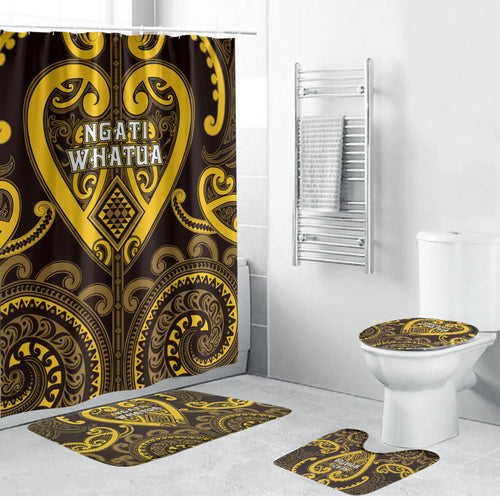 Aotearoa Ngati Whatua Bathroom Set Maori Tribal Pattern