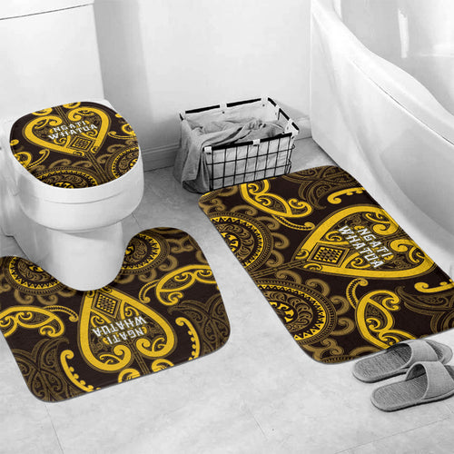 Aotearoa Ngati Whatua Bathroom Set Maori Tribal Pattern