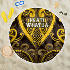 Aotearoa Ngati Whatua Beach Blanket Maori Tribal Pattern