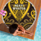 Aotearoa Ngati Whatua Beach Blanket Maori Tribal Pattern