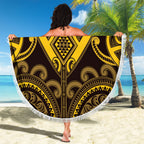 Aotearoa Ngati Whatua Beach Blanket Maori Tribal Pattern
