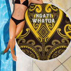 Aotearoa Ngati Whatua Beach Blanket Maori Tribal Pattern