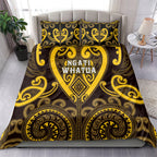 Aotearoa Ngati Whatua Bedding Set Maori Tribal Pattern