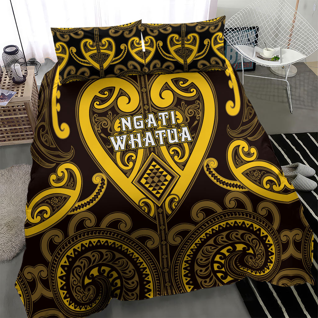 Aotearoa Ngati Whatua Bedding Set Maori Tribal Pattern