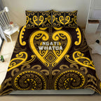 Aotearoa Ngati Whatua Bedding Set Maori Tribal Pattern