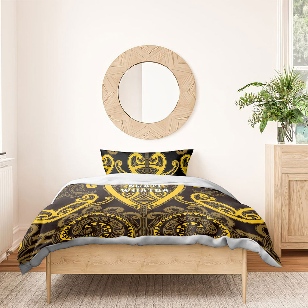 Aotearoa Ngati Whatua Bedding Set Maori Tribal Pattern