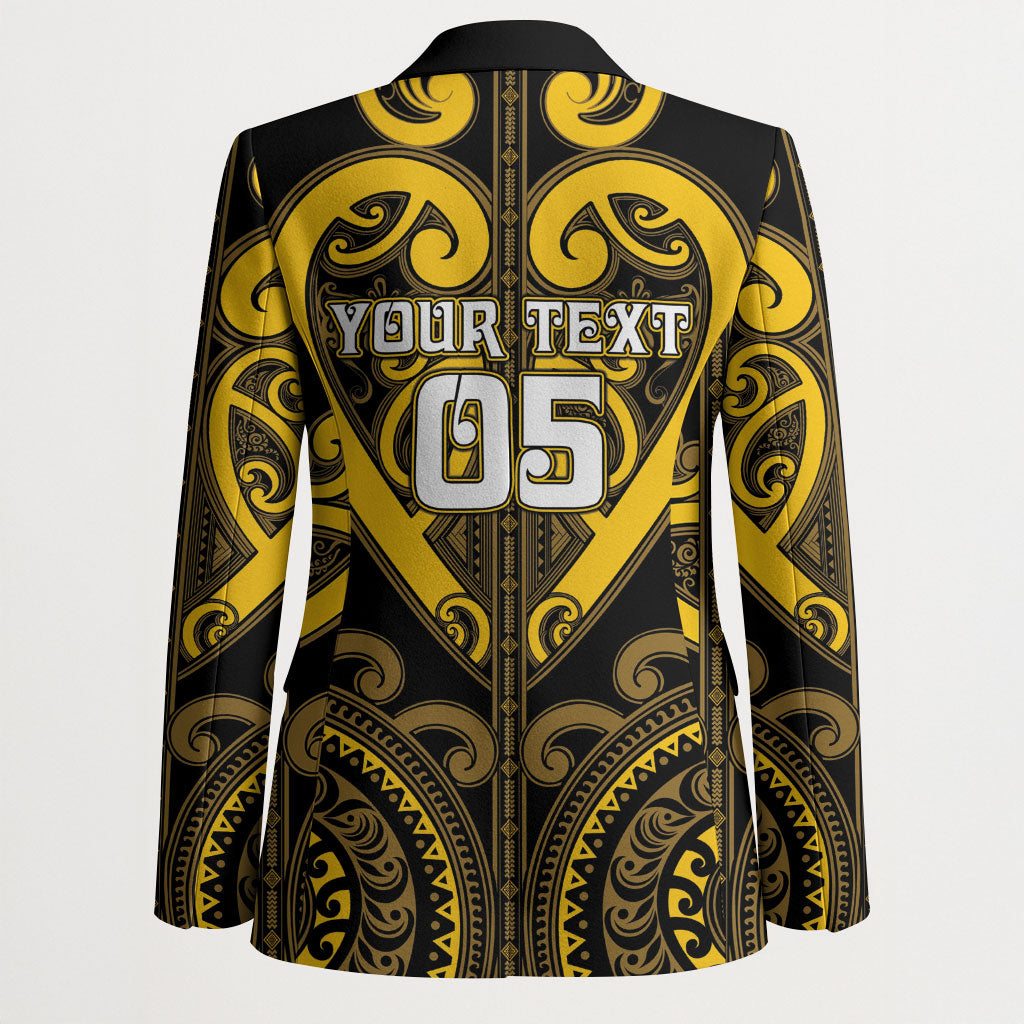 Custom Aotearoa Ngati Whatua Blazer Maori Tribal Pattern