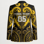 Custom Aotearoa Ngati Whatua Blazer Maori Tribal Pattern