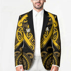 Custom Aotearoa Ngati Whatua Blazer Maori Tribal Pattern