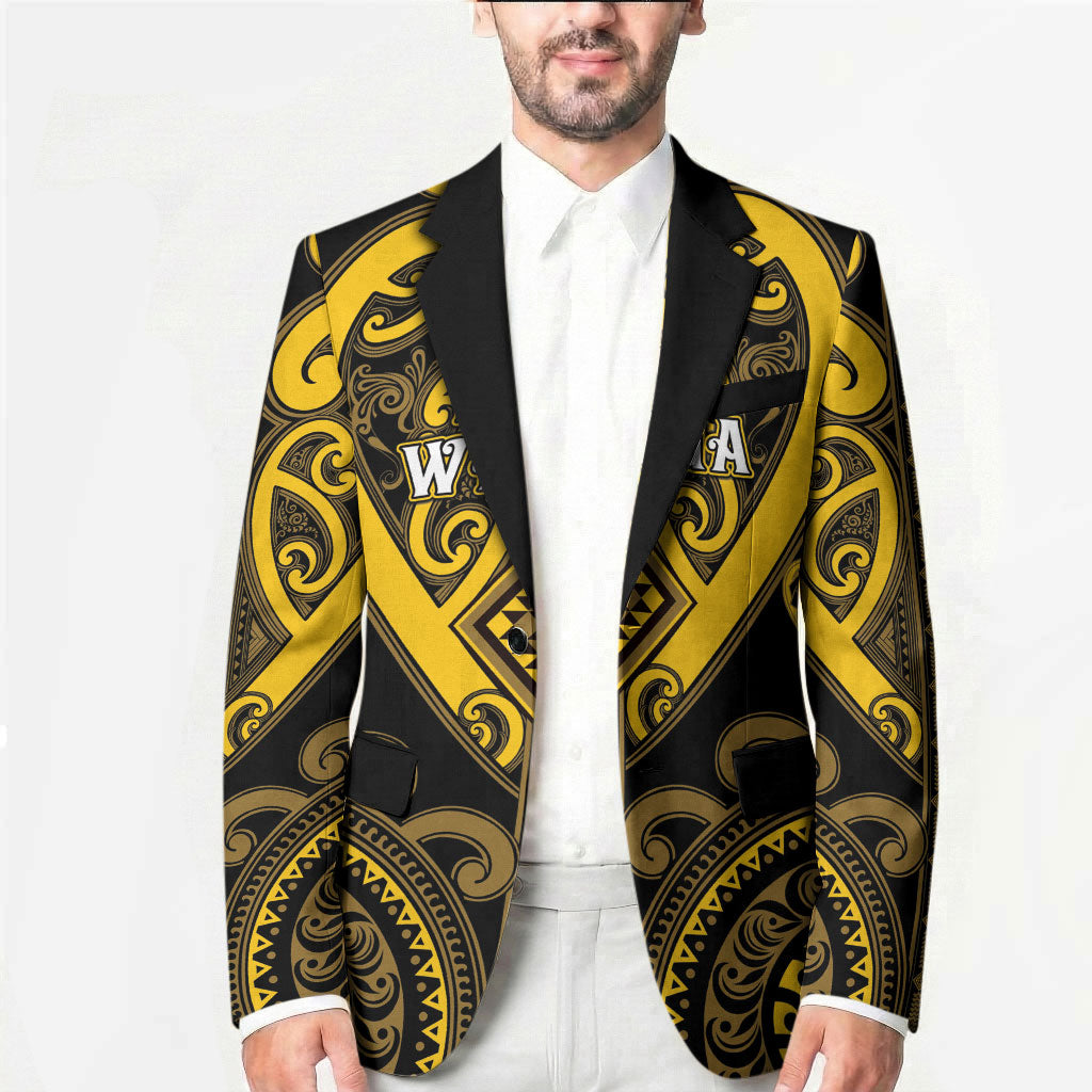 Custom Aotearoa Ngati Whatua Blazer Maori Tribal Pattern
