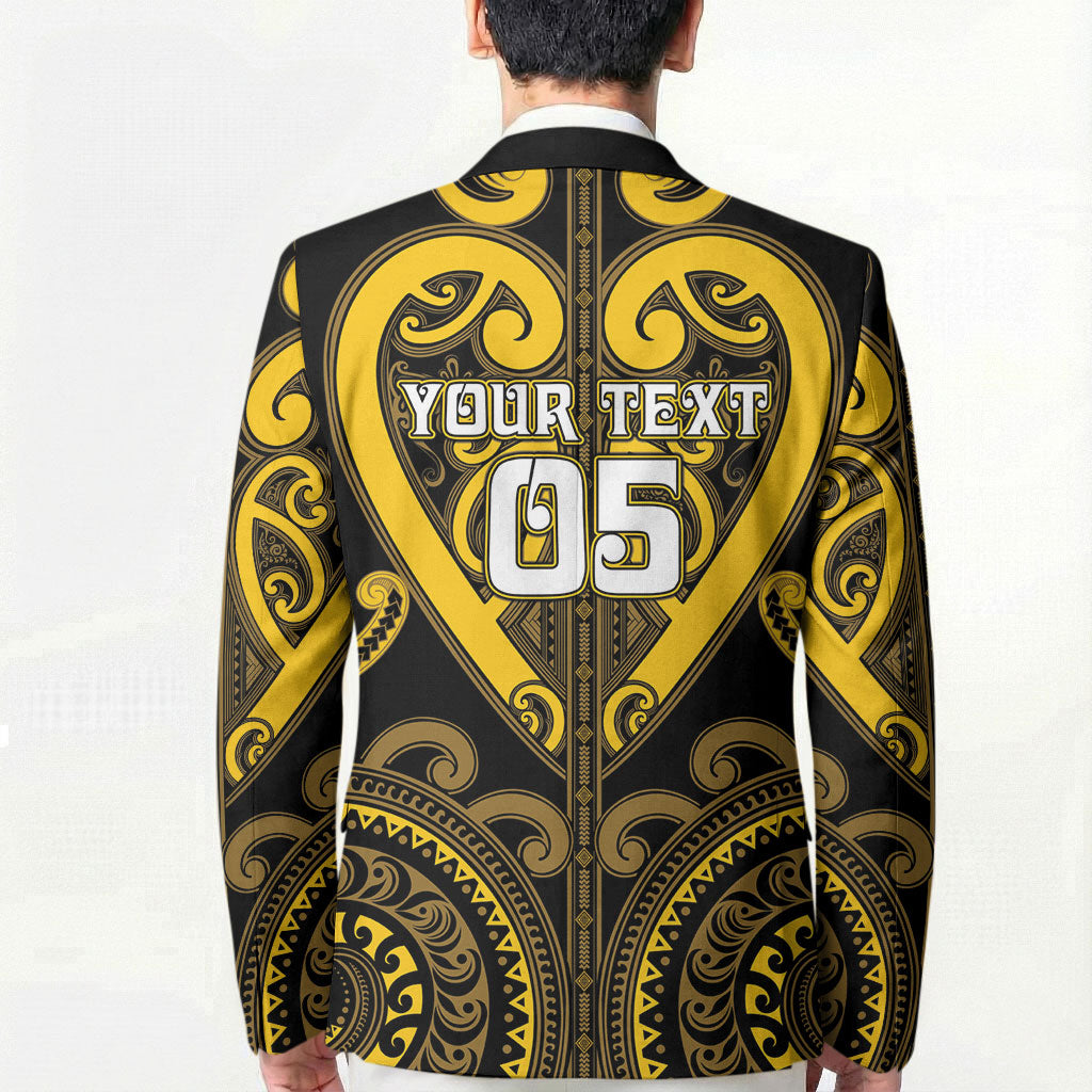 Custom Aotearoa Ngati Whatua Blazer Maori Tribal Pattern