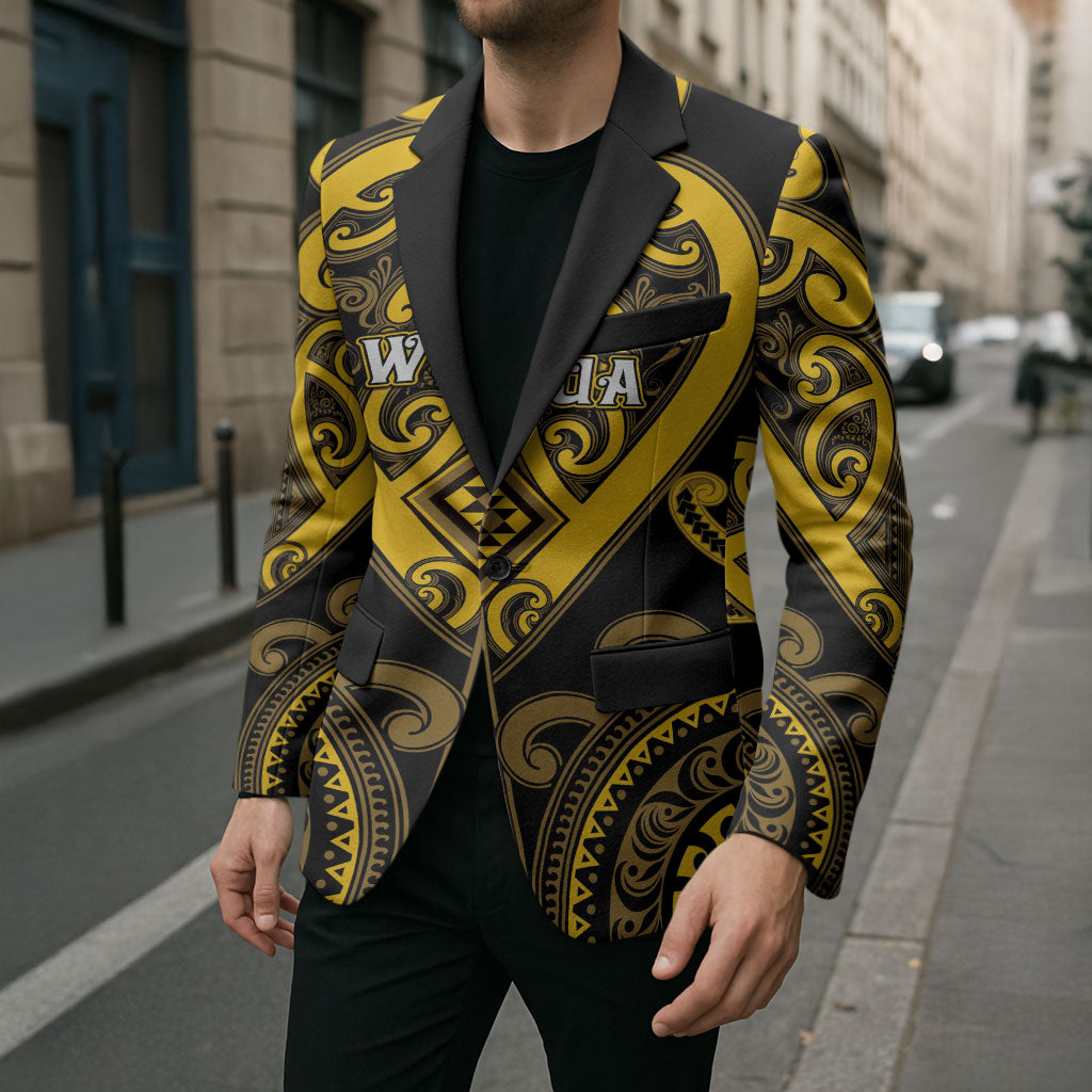 Custom Aotearoa Ngati Whatua Blazer Maori Tribal Pattern