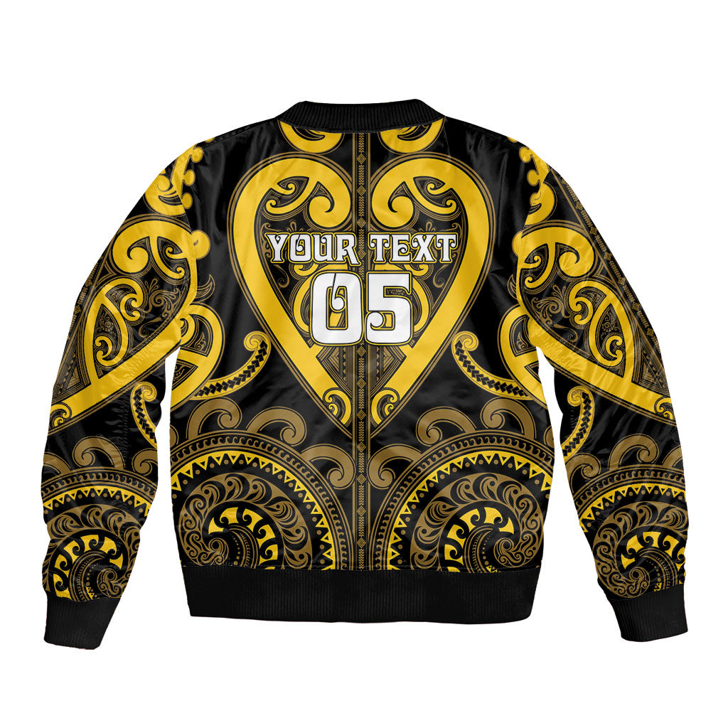 Custom Aotearoa Ngati Whatua Bomber Jacket Maori Tribal Pattern