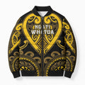 Custom Aotearoa Ngati Whatua Bomber Puffer Jacket Maori Tribal Pattern