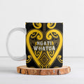 Custom Aotearoa Ngati Whatua Ceramic Mug Maori Tribal Pattern