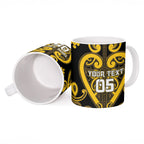 Custom Aotearoa Ngati Whatua Ceramic Mug Maori Tribal Pattern