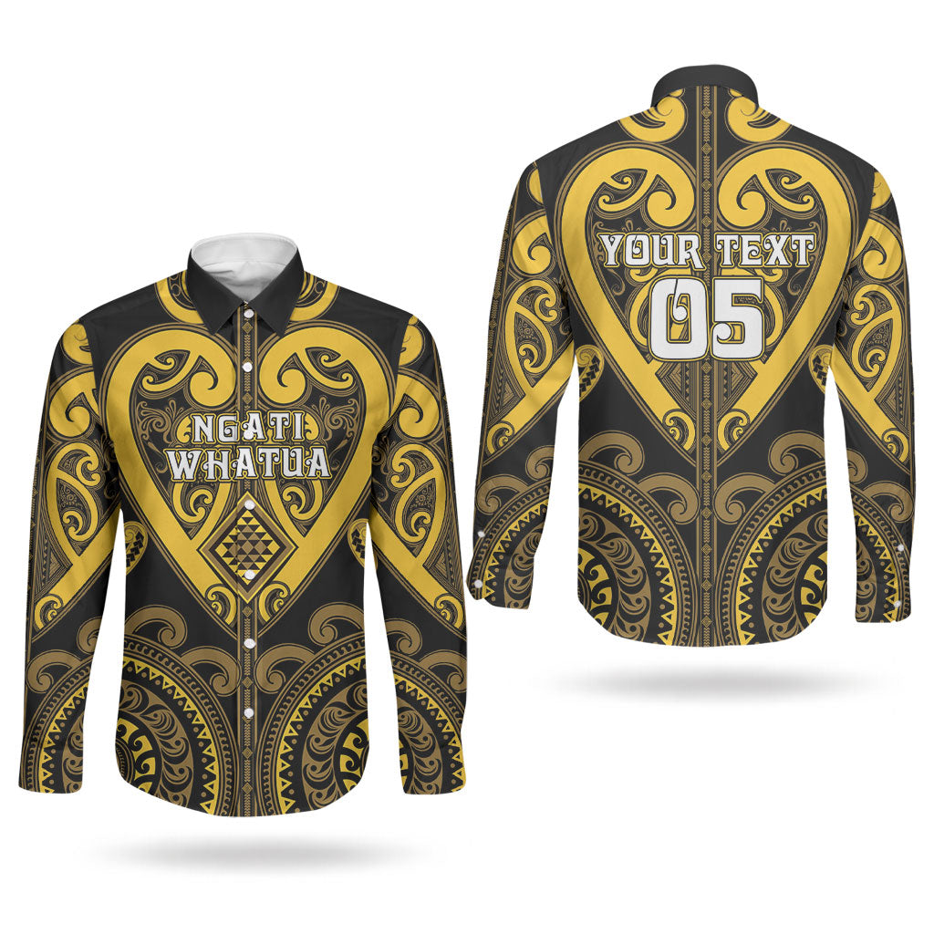 Custom Aotearoa Ngati Whatua Couples Matching Off Shoulder Maxi Dress and Long Sleeve Button Shirt Maori Tribal Pattern