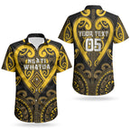 Custom Aotearoa Ngati Whatua Couples Matching Tank Maxi Dress and Hawaiian Shirt Maori Tribal Pattern