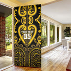 Custom Aotearoa Ngati Whatua Door Cover Maori Tribal Pattern