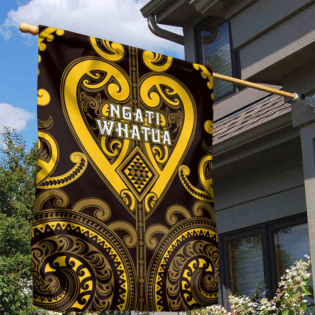 Aotearoa Ngati Whatua Garden Flag Maori Tribal Pattern