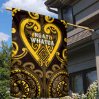 Aotearoa Ngati Whatua Garden Flag Maori Tribal Pattern