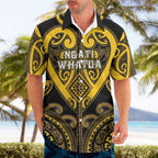 Custom Aotearoa Ngati Whatua Hawaiian Shirt Maori Tribal Pattern
