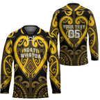 Custom Aotearoa Ngati Whatua Hockey Jersey Maori Tribal Pattern