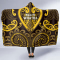 Aotearoa Ngati Whatua Hooded Blanket Maori Tribal Pattern