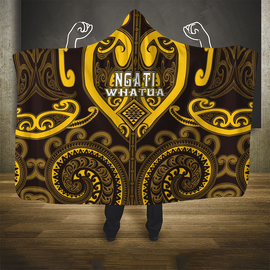 Aotearoa Ngati Whatua Hooded Blanket Maori Tribal Pattern