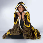 Aotearoa Ngati Whatua Hooded Blanket Maori Tribal Pattern