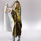 Aotearoa Ngati Whatua Hooded Blanket Maori Tribal Pattern