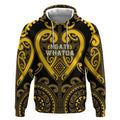 Custom Aotearoa Ngati Whatua Hoodie Maori Tribal Pattern